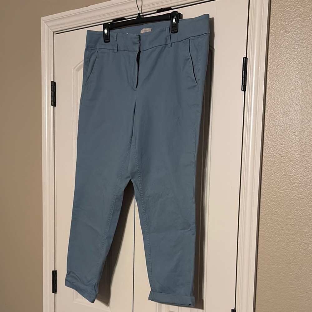 LOFT Women's Slate Blue Cropped Pants